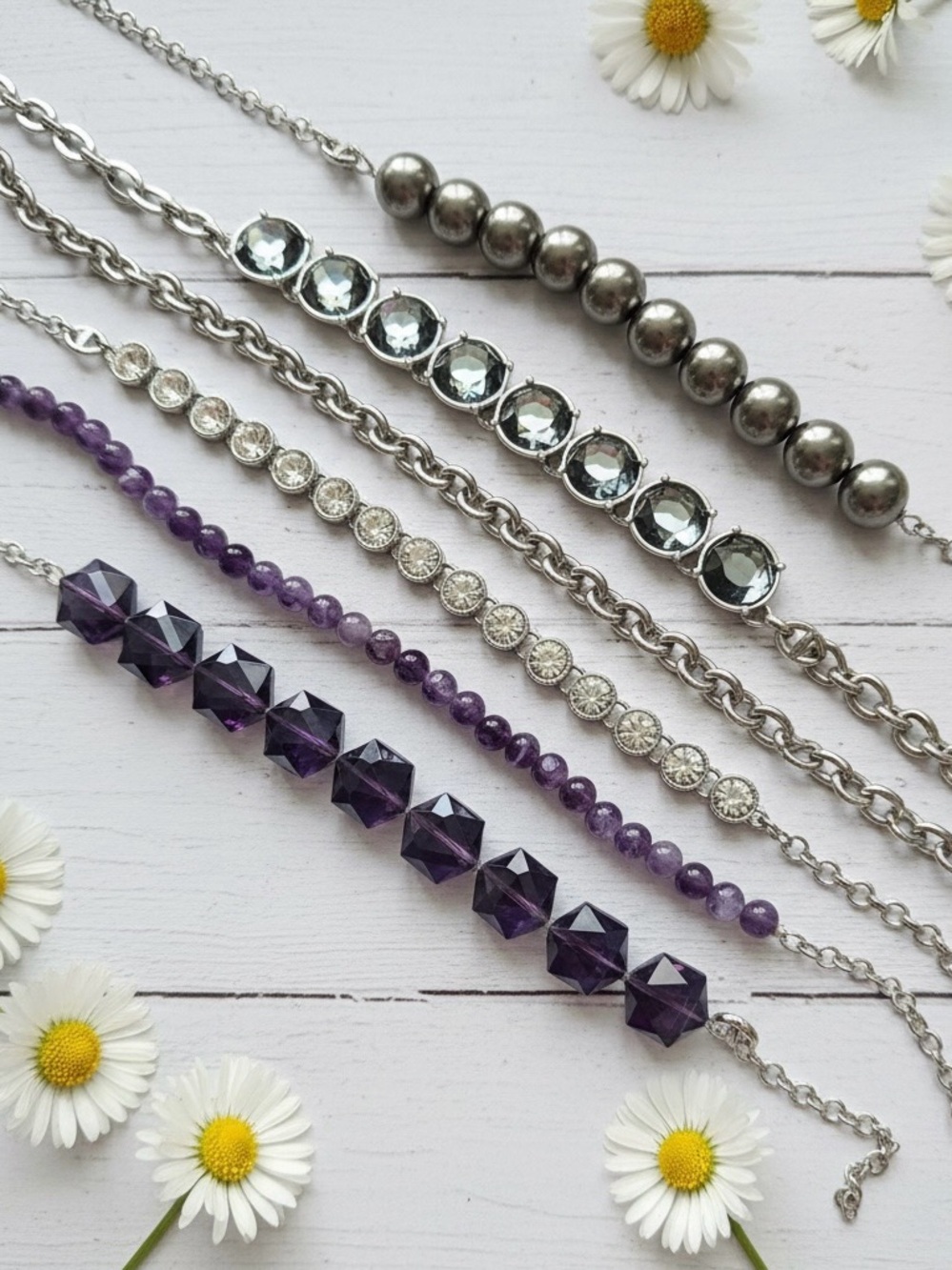 Lia Sophia Set Of 6 Necklaces With Clasp